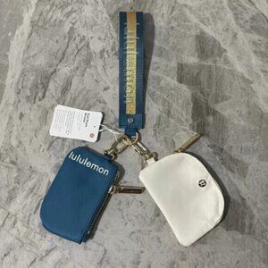 Brand new with tags Lululemon dual pouch keychain